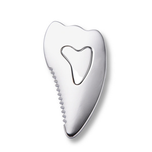 Wholesale Metal Gua Sha Board Health Care Heart Shaped Face Lifting Guasha Massager Tool