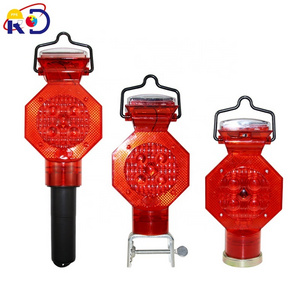 new type warning light LED flashing solar traffic cone used