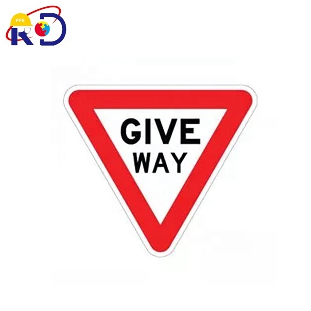 Wholesale Safety Street Reflective Sheeting Circle Aluminum Highway Warning Traffic Road Safety Sign