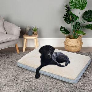 Memory Foam Dog Bed, Orthopedic  Foam Pet Mat Egg Crate Pet Bed with Removable Was  earthbound dog beds