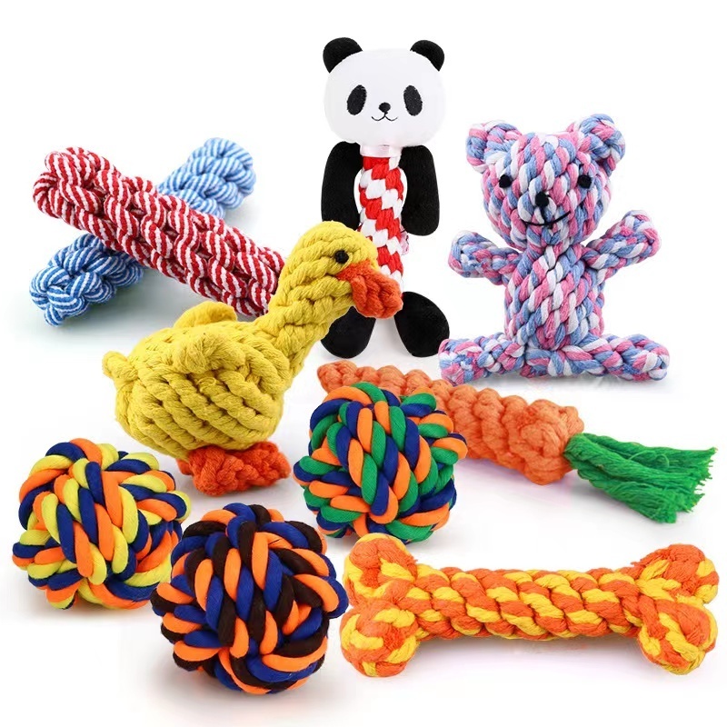 Durable Cotton Rope Dog Toys 20 Pack Gift Set Free Assortment Pet Chew Dog Toy 2023