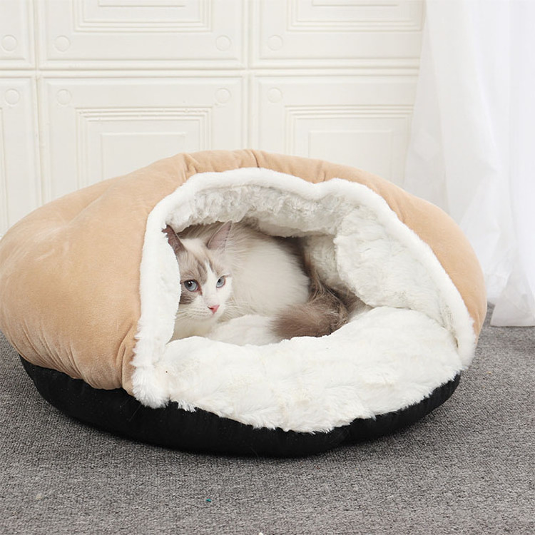 2021 New XL organic dog house indoor warm kennel pet cat cave  dog sleeping bag