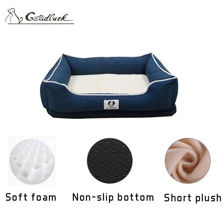 Dog sofa bed for large dog rectangle unbreakable dog bed