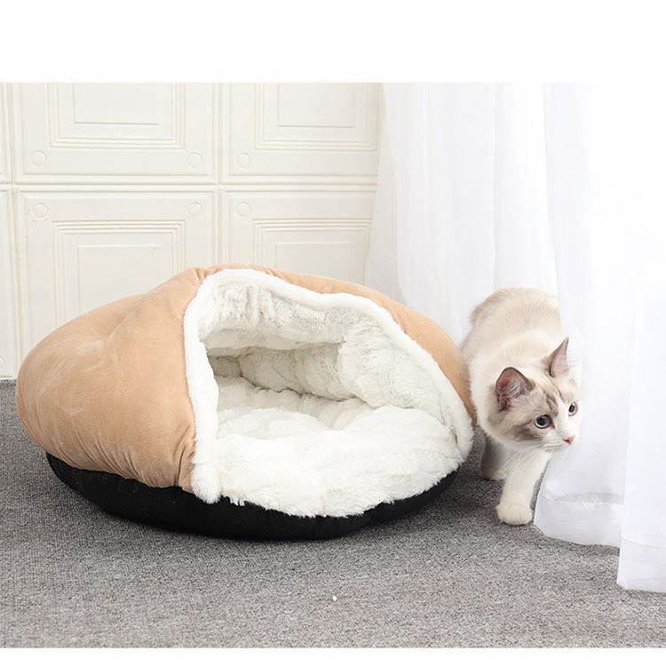 2021 New XL organic dog house indoor warm kennel pet cat cave  dog sleeping bag