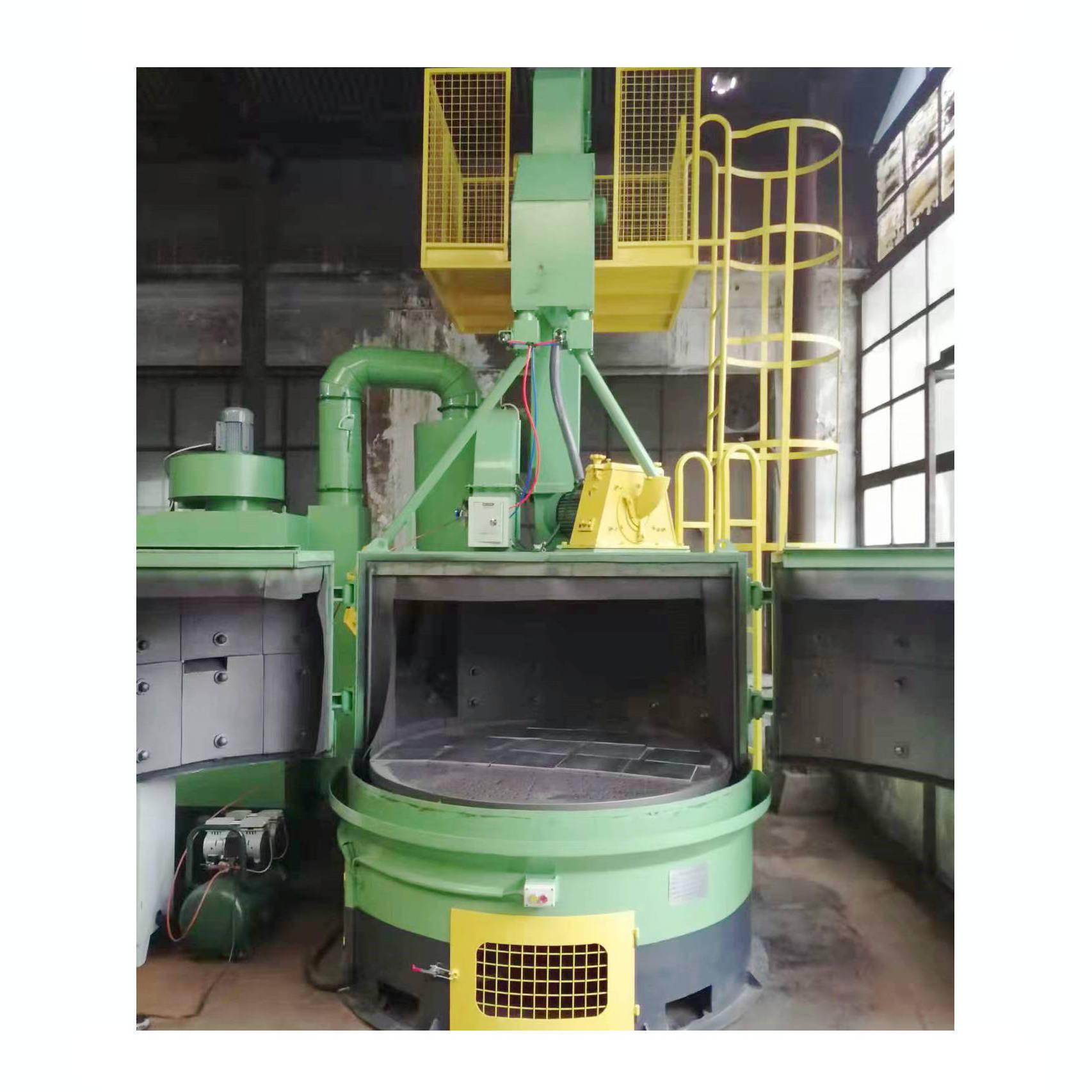 China Turntable Wheels Shot Blast Cleaning Machine, Wheels Abrator