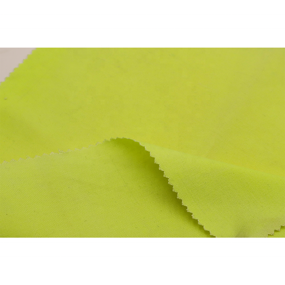 Waterproof Knitted Flame Retardant Chemical Resistant Modacrylic Fiber Fluorescent Safety Fireproof Clothing Fabric