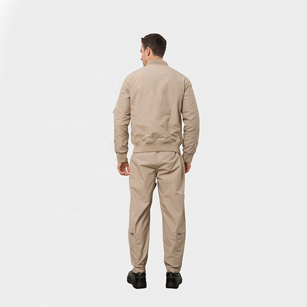 100% Quality Warranty Khaki Lightweight Anti-static Fire Proof Aramid Garment Men Flight Jacket