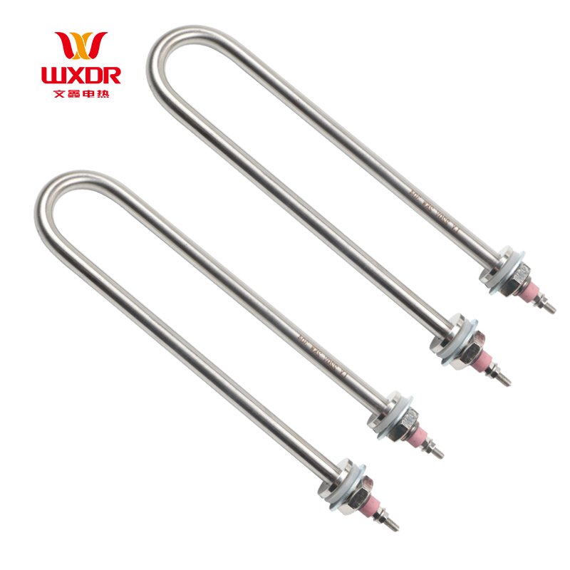 Wenxin U W I Shape 320Mm Waterproof Industrial Electric Rod Immersion Water Heating Element 230V 2Kw Tubular Heater With Wire