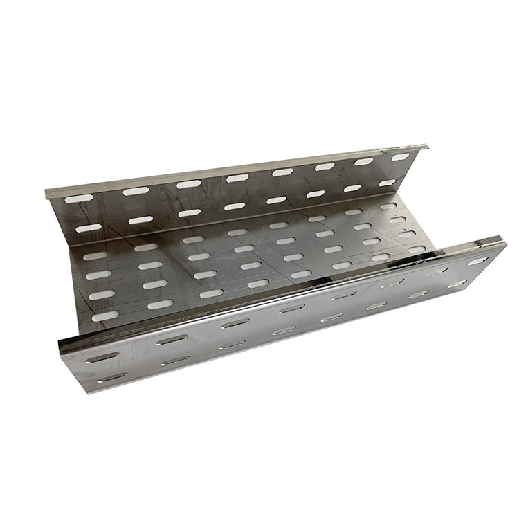 Wholesale Galvanized  Perforated Cable Tray Electrical Ventilated Channel Type Cable Tray 400mm