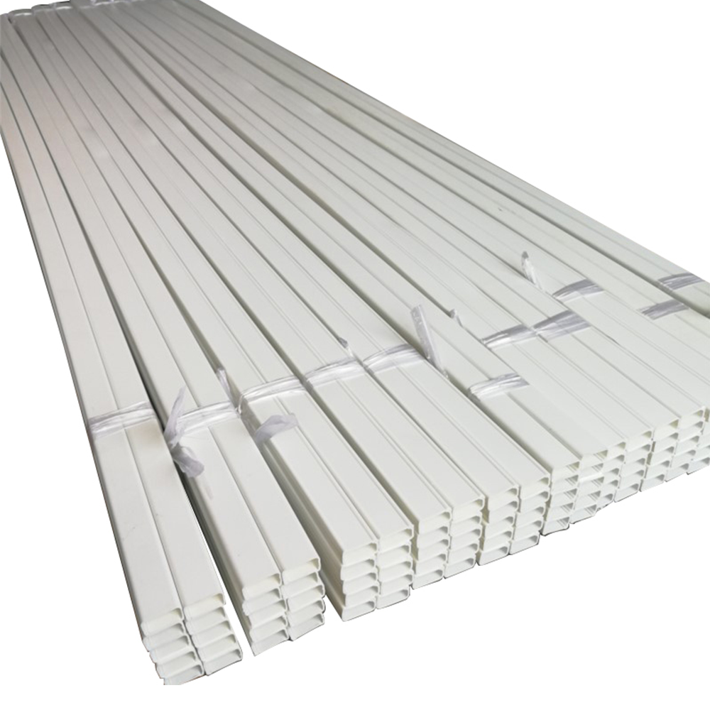 Excellent Quality White Solid Trough Fire Retardant Flexible Cable Tray Electrical PVC Cable Trunking