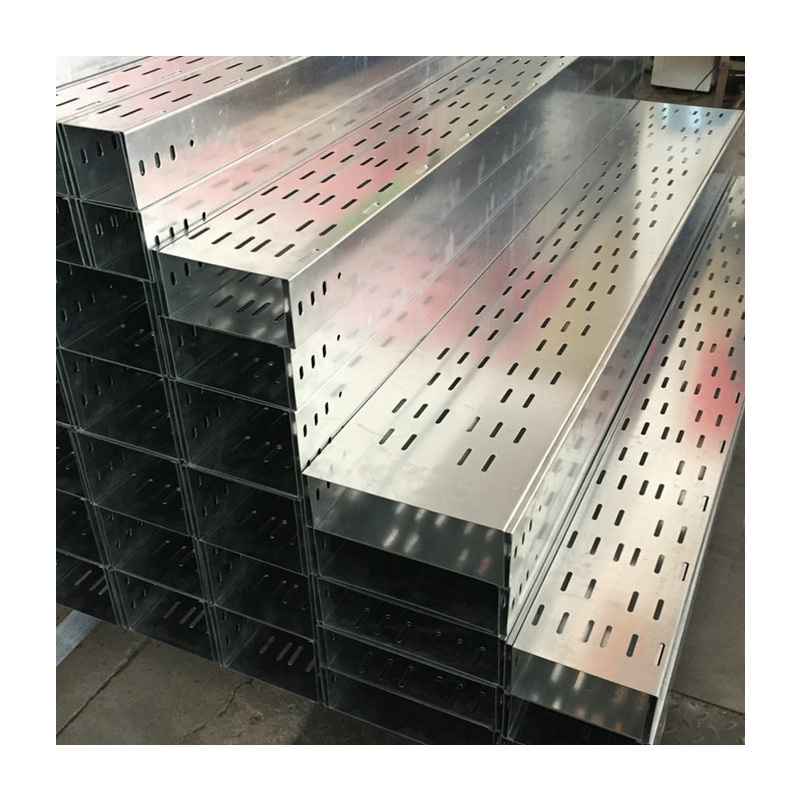 Wholesale Galvanized  Perforated Cable Tray Electrical Ventilated Channel Type Cable Tray 400mm