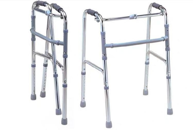 Elderly accessories foldable standing frame 4 leg walker