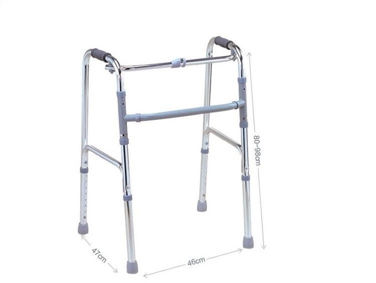 Elderly accessories foldable standing frame 4 leg walker