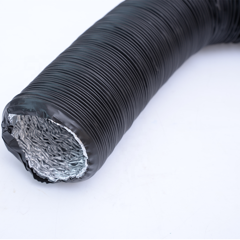 Aluminum Foil And Steel Wire Combi Flexible Pipe Vent Ducting Hose Ventilation Foil Pipe Pvc Flexible Duct