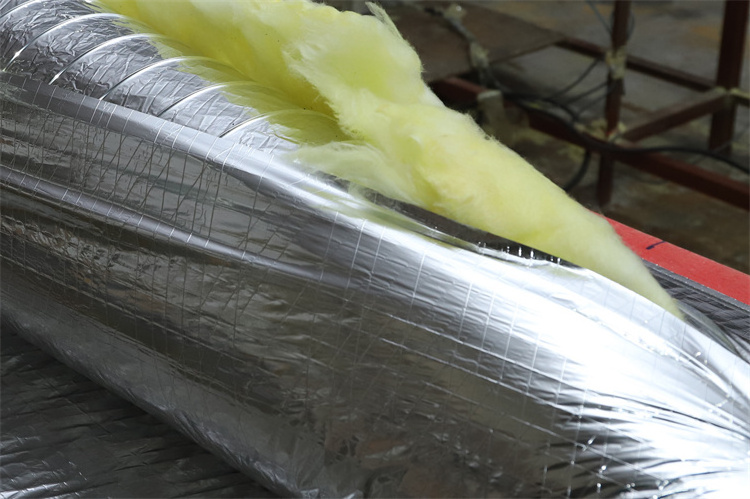 Thermal Insulation Hvac Duct Aluminium Foil Flexible Duct Aluminum Acoustic Insulated Flexible Duct