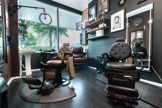 MORE DESIGN Commercial Furniture Antique Heavy Duty Vintage Beauty Salon Hydraulic Styling Barber Hair Cut Chair