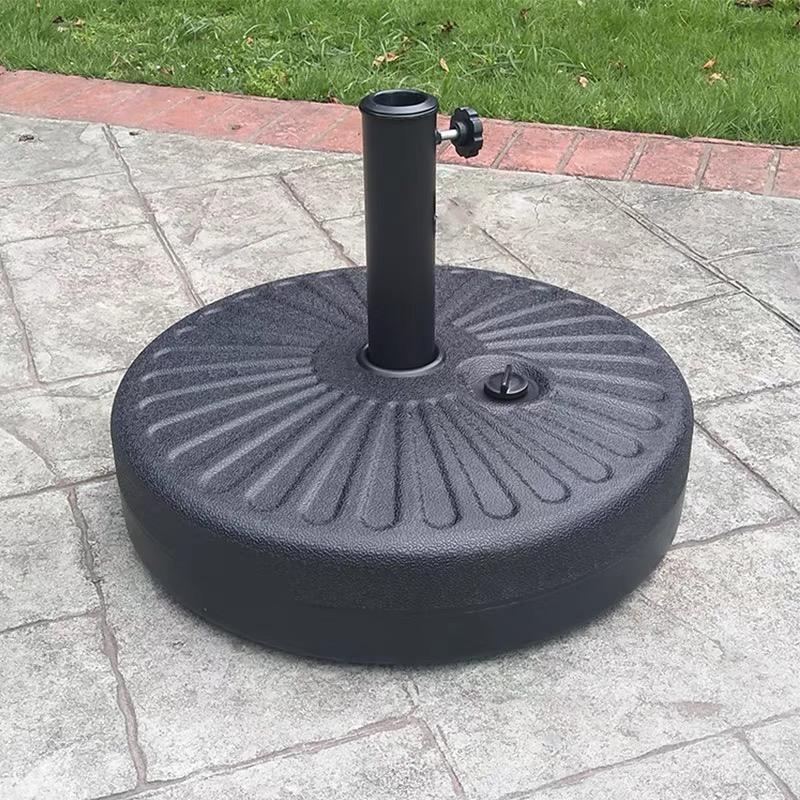 MORE DESIGN Wholesale Patio Furniture Resin Marble Cast Iron Plastic Round Beach Garden Sun Outdoor Umbrella Parasol Base Stand