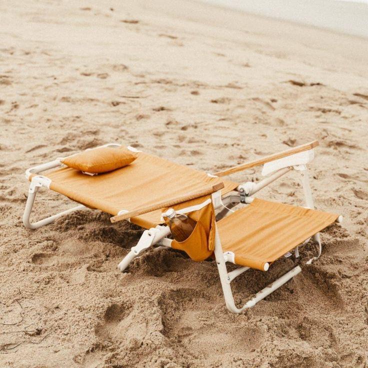 MORE DESIGN Modern Design Portable Folding Camping Chair with Wooden Armrest for Outdoor Picnics Beach & Fishing Travel