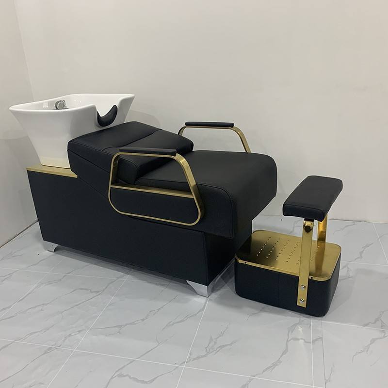 MORE DESIGN Cheap Comfortable Multifunctional Hair Salon Furniture Salon Massage Beauty Hair Washing Shampoo Bed with Bowl