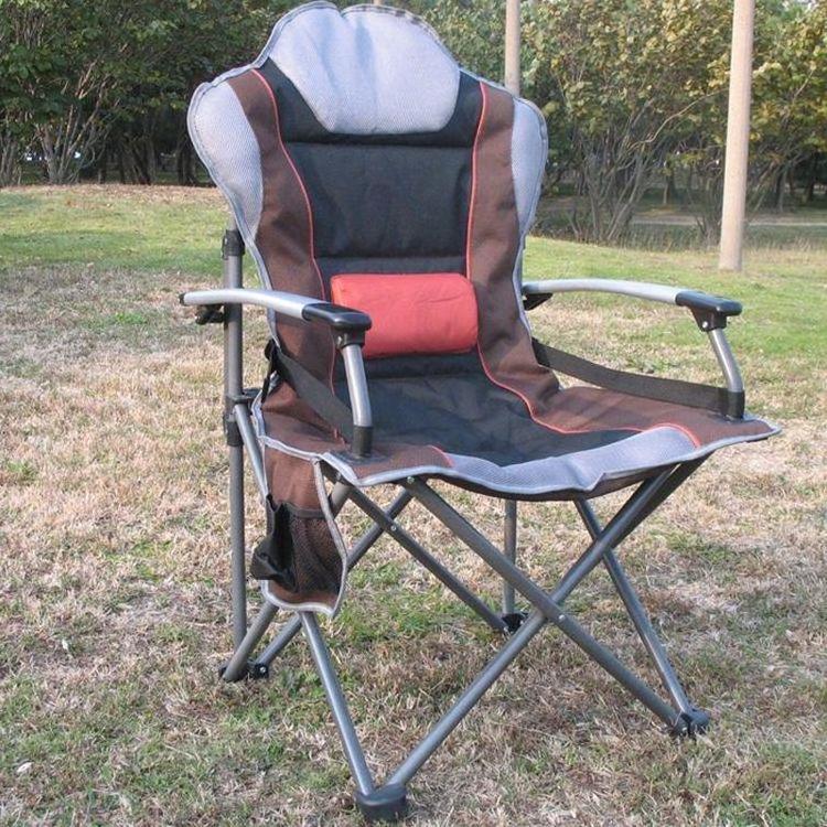 MORE DESIGN Cushion with Aluminum Frames Portable Lightweight Hiking Travel Outdoor Beach Camping Folding Fishing Chair