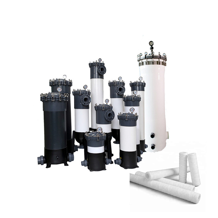 High Flow plastic UPVC/PVC cartridge filter housing machine for water filter treatment precision filter housing