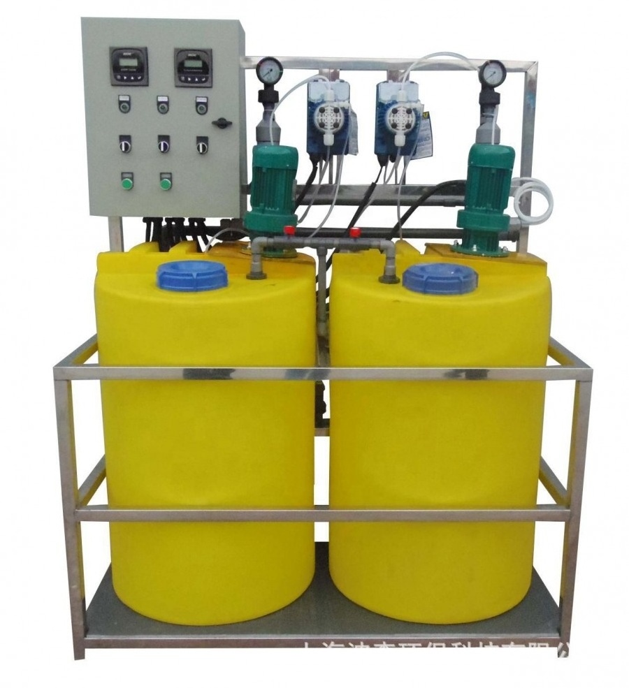 500L 100 liters Water Treatment Machinery Automatic Chemical liquid acid alkali pH Chlorine Dosing System liquid agitator mixer