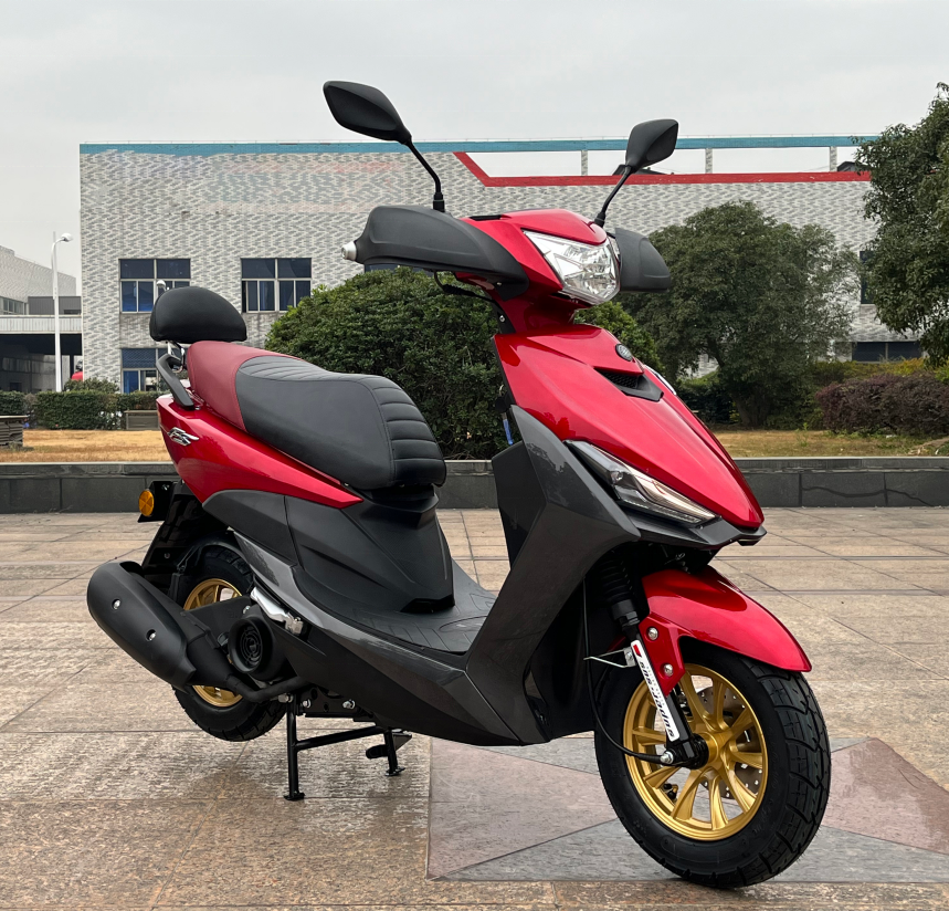 Hot Selling Classic 2 Wheels Scooter with Led Lights 50cc 150cc Engine Gasoline Powered 125cc Scooter for Adult