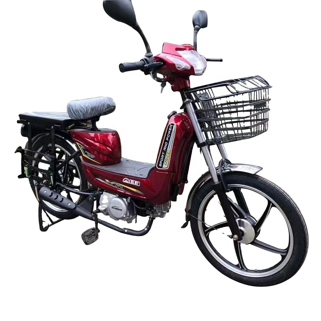 Cheap Price Good Performance Gas Motor 35cc Moped 50CC Drum Brakes Gasoline Scooter with Pedal and Bracket