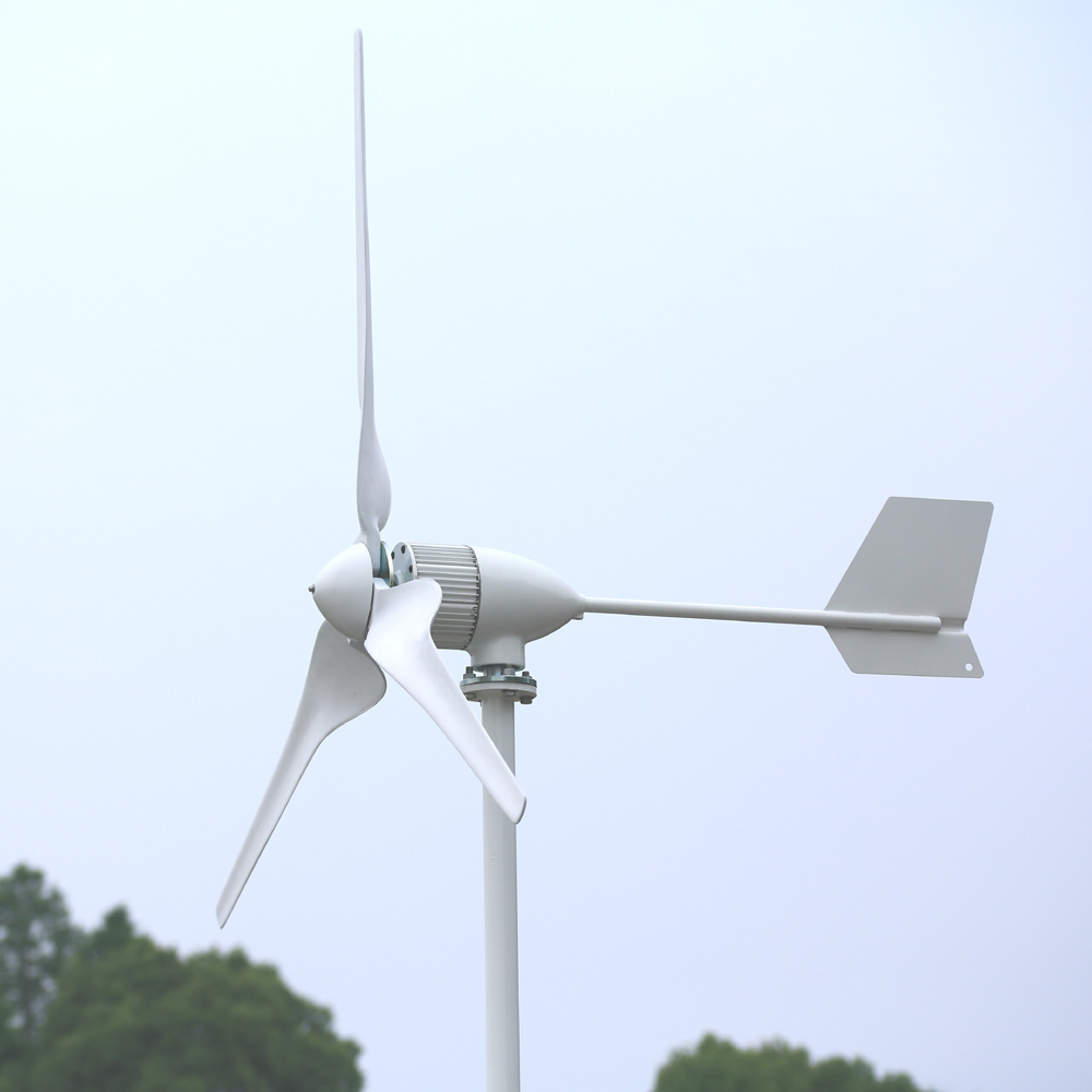 Good 1KW Wind Power Generator 1000W 24V 48V 96V Wind Turbine 3 PCS 1000MM Nylon Fiber Blades / 1KW Wind Turbine System FT-1000M6