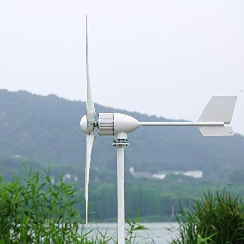 Good 1KW Wind Power Generator 1000W 24V 48V 96V Wind Turbine 3 PCS 1000MM Nylon Fiber Blades / 1KW Wind Turbine System FT-1000M6