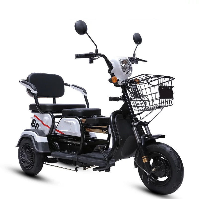 China Factory household small scooter three-seat adjustable new energy electric tricycle