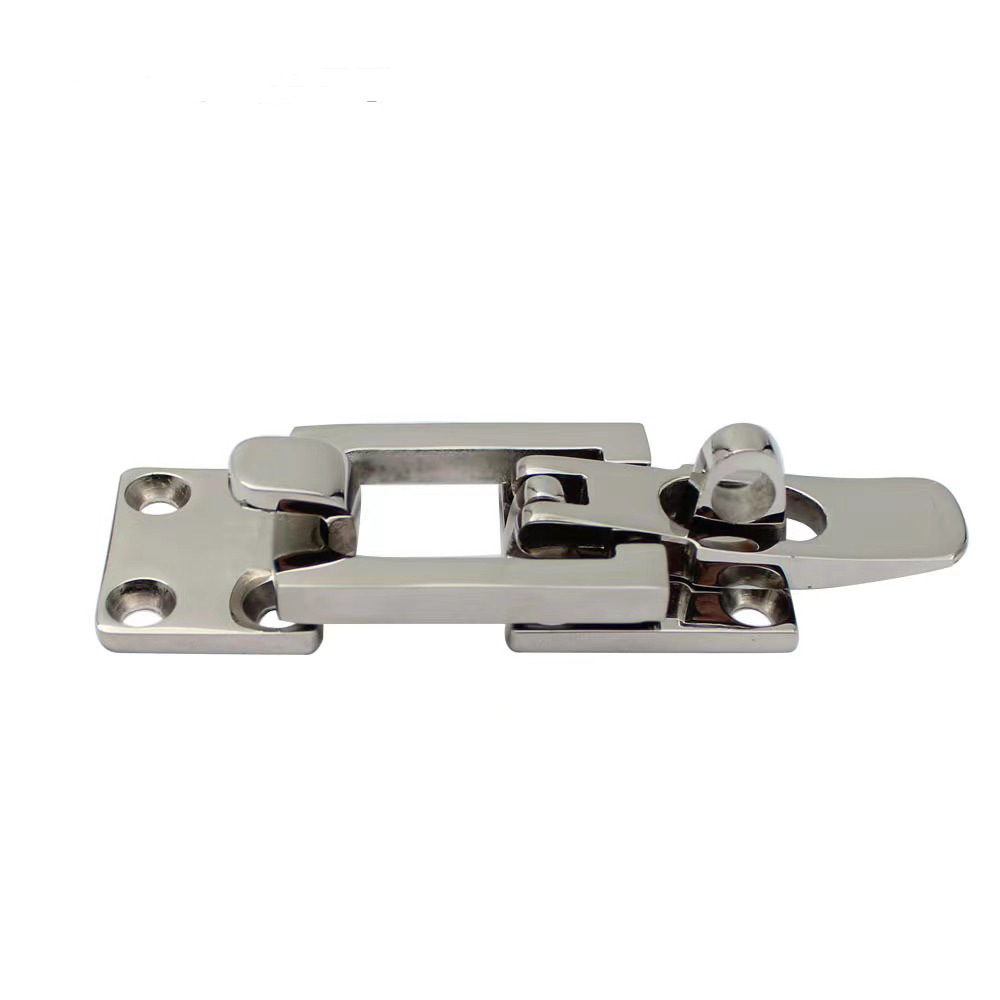 Marine yacht safety lock 316 stainless steel yacht accessories buckle with keyhole hatch buckle deck lock