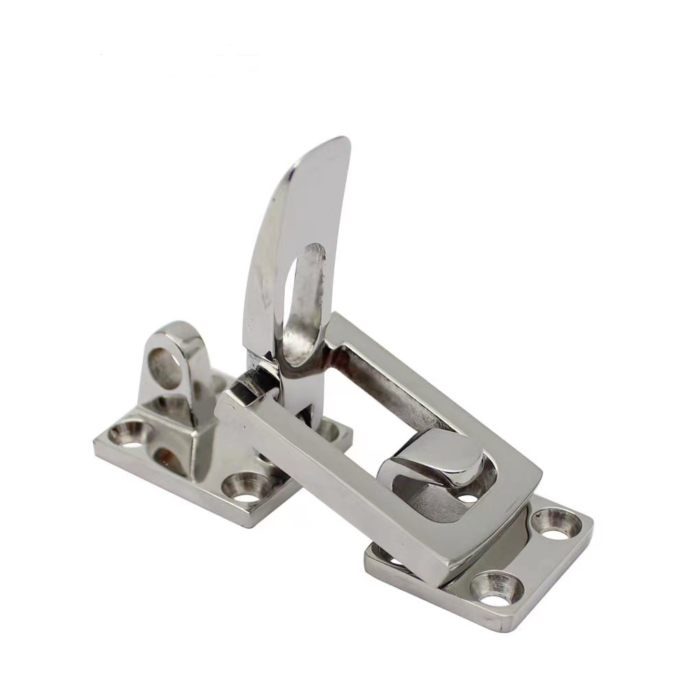 Marine yacht safety lock 316 stainless steel yacht accessories buckle with keyhole hatch buckle deck lock