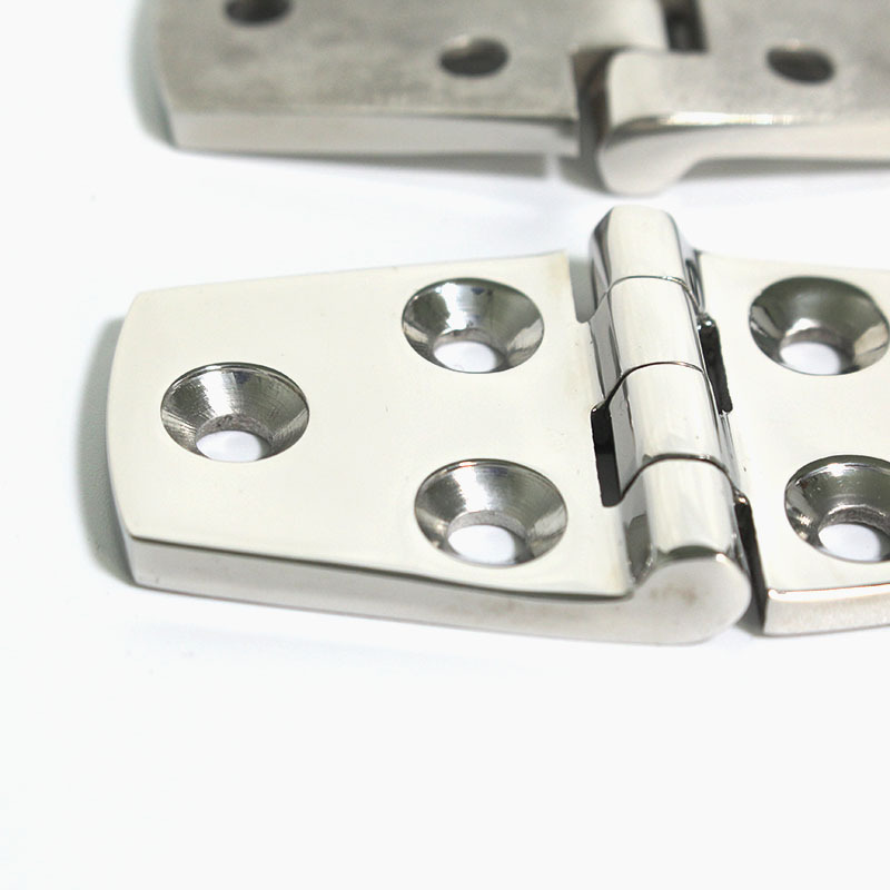 Stainless steel hinge 4mm thickness  38x76 six-hole marine hinges 316 stainless steel 72*38 heavy folding  door hinge