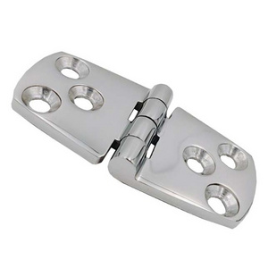 Stainless steel hinge 4mm thickness  38x76 six-hole marine hinges 316 stainless steel 72*38 heavy folding  door hinge