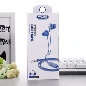 3.5mm Bass Stereo Sound Sports Headset Music Headphone In Ear Gaming Earbuds Microphone CY068 Wired Earphones for iPhone Samsung