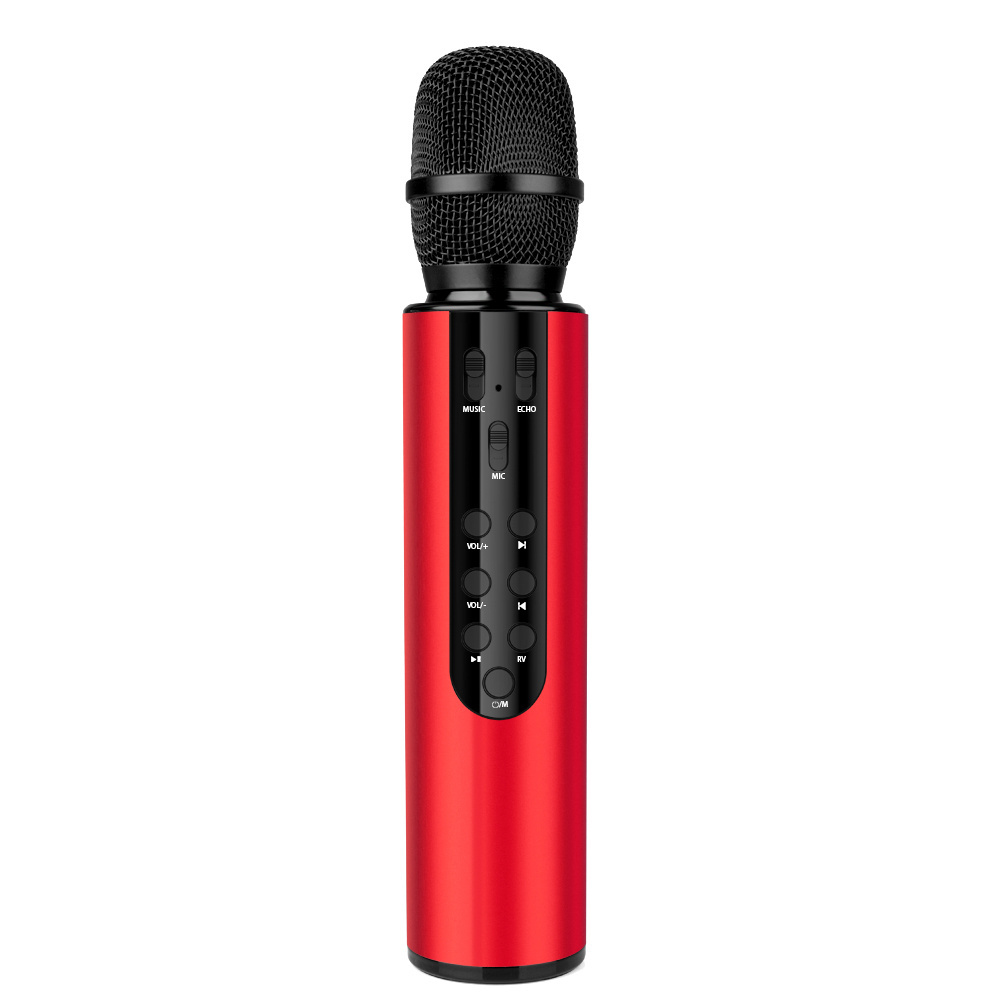 New Arrive Perfect Sound Recording Song Mini Handheld Wireless Speaker M6 Karaoke Microphone KTV Portable BT Wireless Microphone