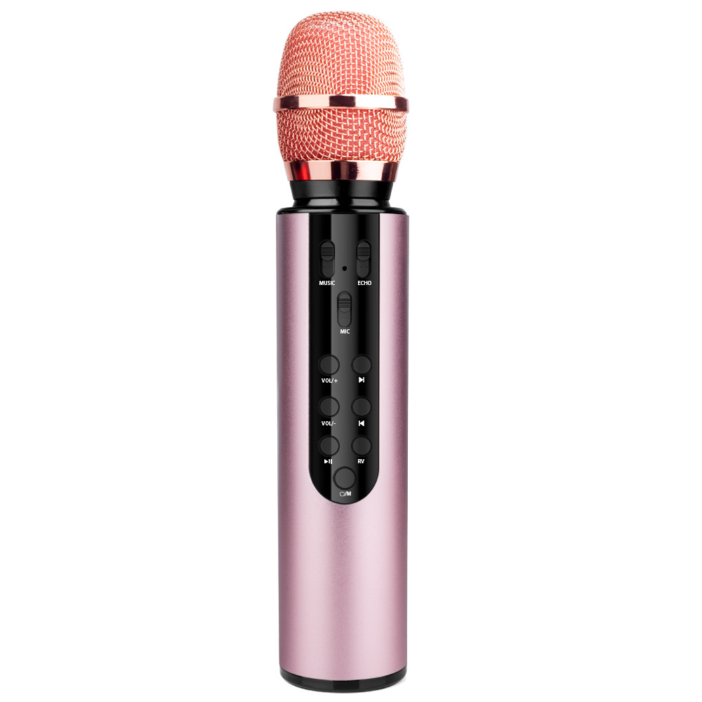 New Arrive Perfect Sound Recording Song Mini Handheld Wireless Speaker M6 Karaoke Microphone KTV Portable BT Wireless Microphone