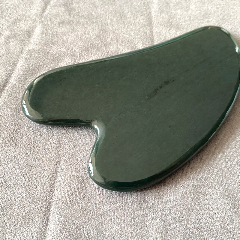 Heart Shaped Nephrite Jade Gua Sha Tool Face Massager Body Tool Nephrite Jade Guasha To Reduce Muscle Soreness Nephrite Jade