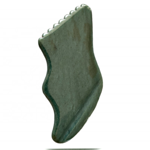 Authentic Nephrite Jade Gua Sha Tool S Shaped Guasha Nephrite Jade Stone For Jawline Sculpting and Reducing Puffiness