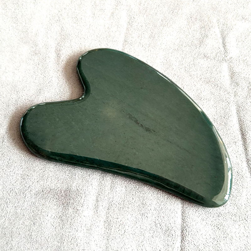 Heart Shaped Nephrite Jade Gua Sha Tool Face Massager Body Tool Nephrite Jade Guasha To Reduce Muscle Soreness Nephrite Jade