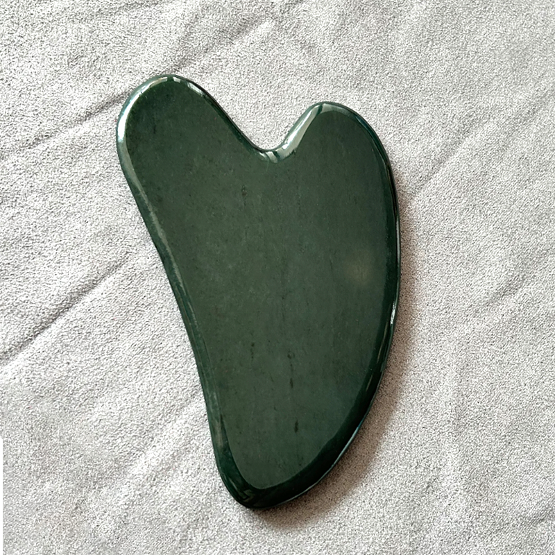 Heart Shaped Nephrite Jade Gua Sha Tool Face Massager Body Tool Nephrite Jade Guasha To Reduce Muscle Soreness Nephrite Jade