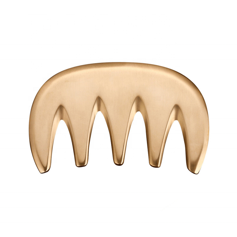 Head Massager Copper Gua Sha Comb Acupressure point Massage Guasha Comb Brass Gua Sha Scalp Tool Hair Comb For Meridians Therapy