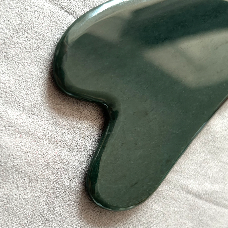 Heart Shaped Nephrite Jade Gua Sha Tool Face Massager Body Tool Nephrite Jade Guasha To Reduce Muscle Soreness Nephrite Jade