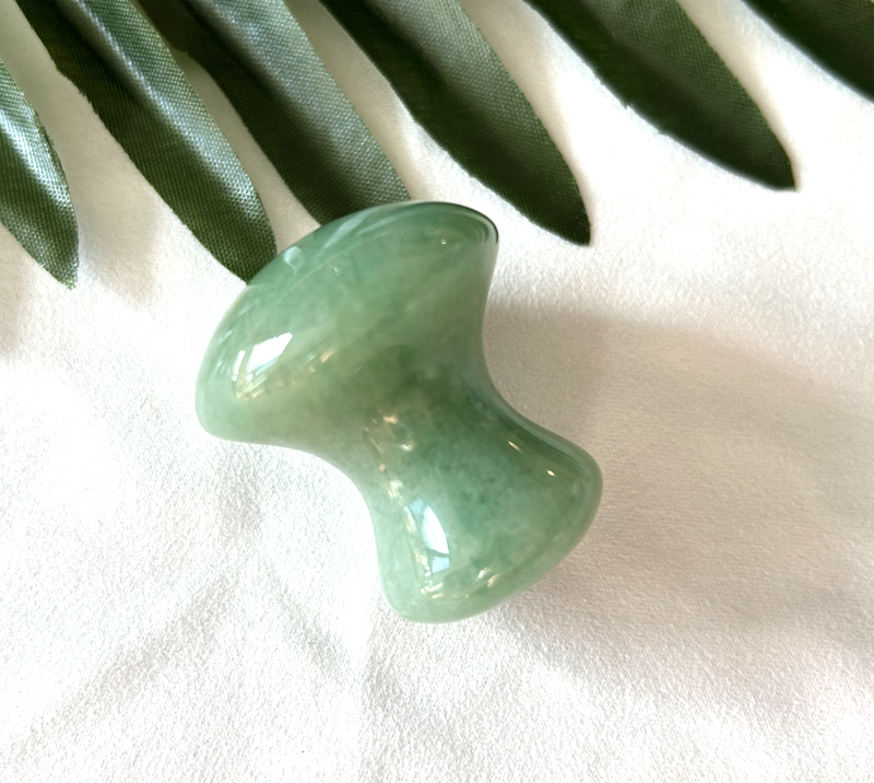 Wholesale Jade Stone Mushroom Shape Guasha Tool Rose Quartz Mushroom Massager Green Aventurine Mushroom Gua Sha For Face And Eye