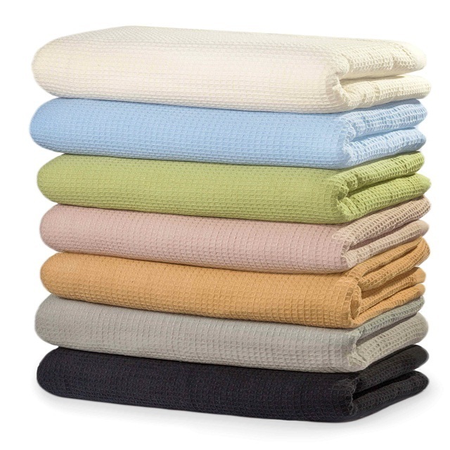 100% cotton hospital/hotel use,adults use hospital waffle cotton blankets