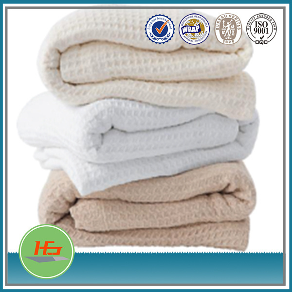 100% cotton hospital/hotel use,adults use hospital waffle cotton blankets