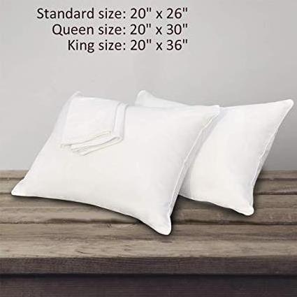 100% Cotton 200T Hotel Pillow  Protector Cover Pillow Case with Zipper