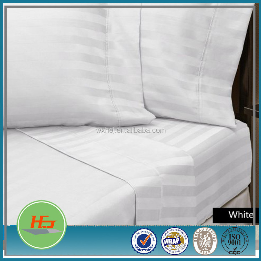 70% Cotton 30% Polyester 250TC Mercerizing White Duvet Cover  Fabric