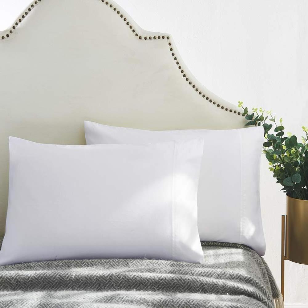 Super Soft 200TC 50%cotton50%polyester  White Hotel Pillow Case Standard Size